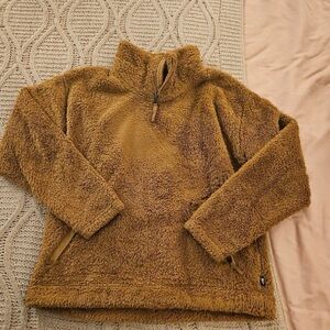 The North Face Tan Fleece Zip Up